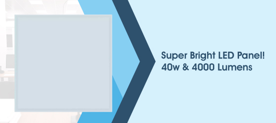 Surface-mounted LED panel 6000K - Super Bright LED Panel! 40w & 4000 Lumens