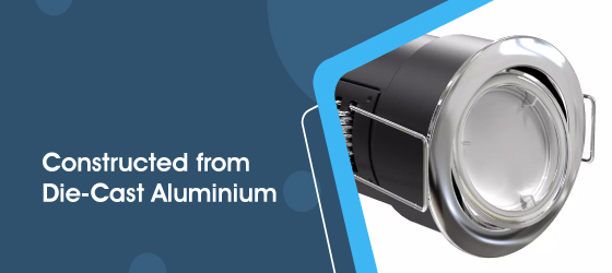 Tilt Die-Cast LED Downlight in Various Finish - Constructed from Die-Cast Aluminium