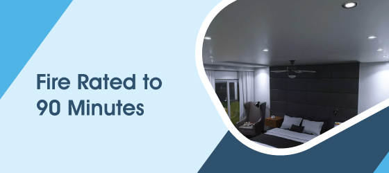 Tilt Fire-Rated Brushed Chrome Downlight - Fire Rated to 90 Minutes