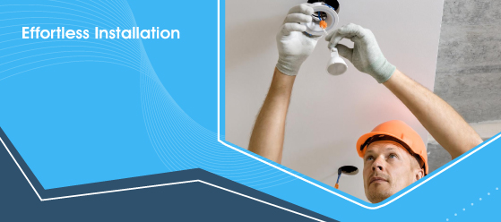 White CCT Fire-Rated LED Downlight - Effortless Installation