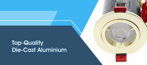 brass LED downlight - Top-Quality Die-Cast Aluminium
