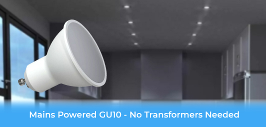recessed downlight - mains powered GU10